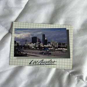 Vintage 80s Postcard 4x6 Skyline Los Angeles CA Buildings